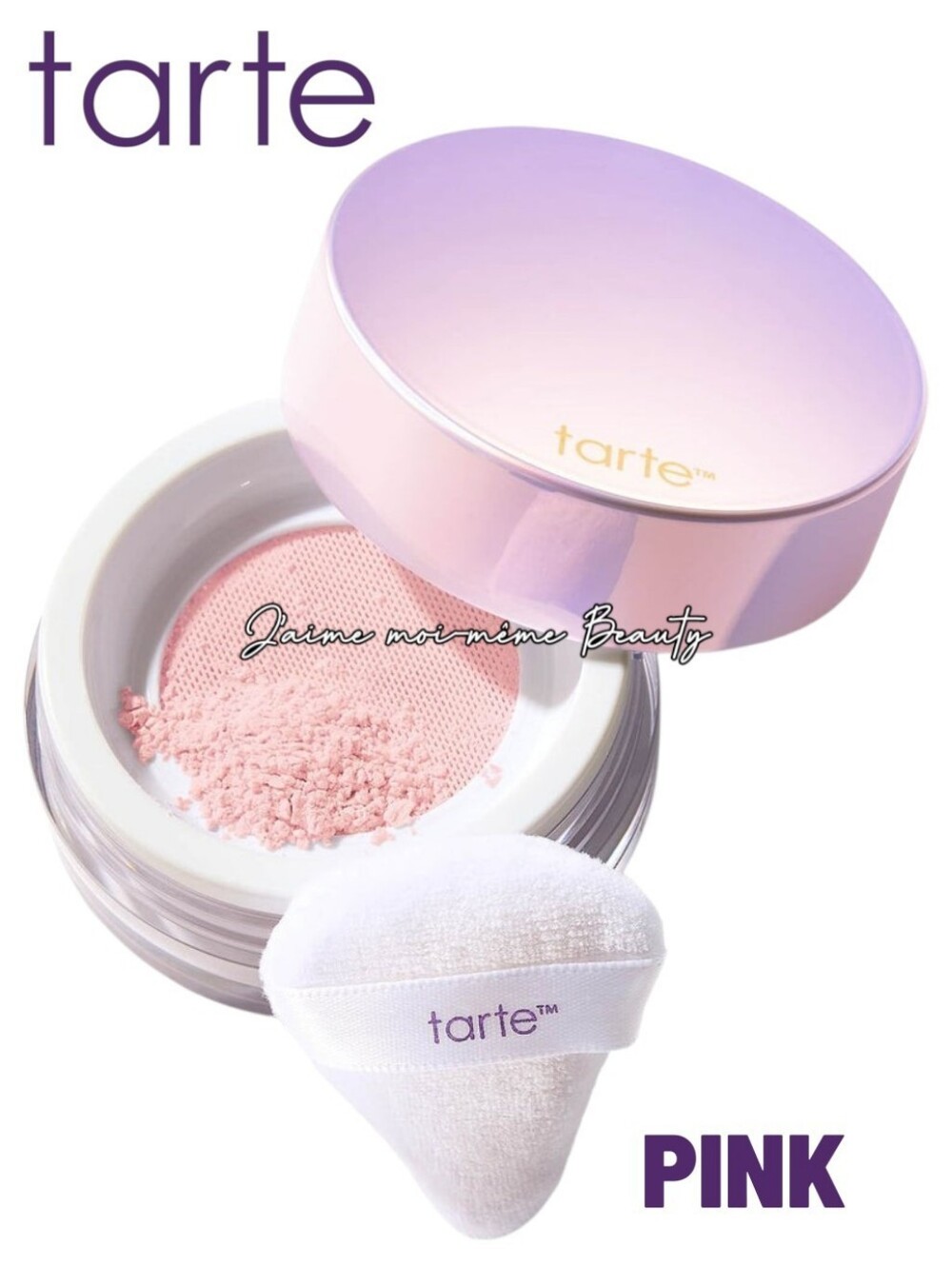 Tarte Pink 16 Hour Long Wear Creaseless Makeup Setting Powder - New & Full Size